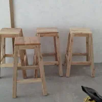 چهارپایه چوبی