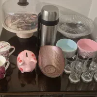 سرویس چایخوری پیوتر .کریستال سینی و ابکش استیل|ظروف سرو و پذیرایی|تهران, کوهک|دیوار