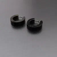 گوشواره حلقه ای مشکی