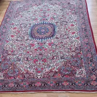 فرش بیجار بسیار زیبا تک از شش متری کمی بزرگتر