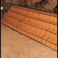 استندپله تمام ام دی اف،برانصب نمونه نرده  نمایشگاه