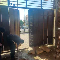 درب مغازه سه متر هشتاد عرض سه متر پنجاه ارتفاع|مصالح و تجهیزات ساختمان|رودبار (کرمان), |دیوار