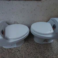 فروش دو توالت فرنگی استفاده شده سالم