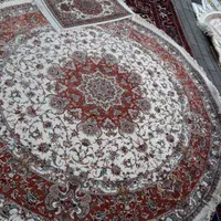 فرش اولیا یک متر گرد۱۰۰۰شانه دایره ست کامل اولیا