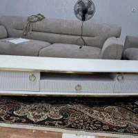 میز تلویزیون ام دی اف رنگ سفید