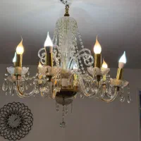 لوستر۸شاخه کریستال