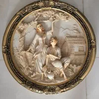 تابلوی پلی رزین و تابلوی اسب و دختر