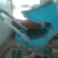 کالسکه آبی رنگ کاملا سالم