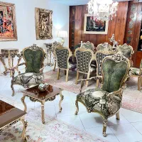 مبلمان استیل ورق طلا بانهارخوری(درحد بسیار آکبند)|مبلمان خانگی و میز عسلی|تهران, فرمانیه|دیوار