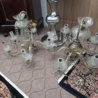 ۲عددلوسترشیشه ای|لوستر و چراغ آویز|اسلام‌شهر, شهرک مهدیه|دیوار