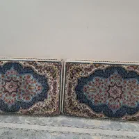 یک جفت پشتی فرشی ۷۰۰شانه الیافی