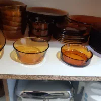 سرویس ۱۲ نفره دورالکس فرانسه عسلی رنگ|ظروف سرو و پذیرایی|کرج, حسن آباد|دیوار