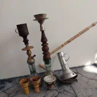 قلیان برنجی و چوبی|صنایع دستی و سایر لوازم تزئینی|مشهد, بهارستان|دیوار