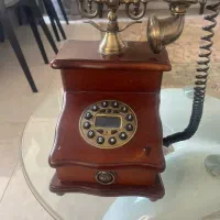 گوشی تلفن تمام چوب