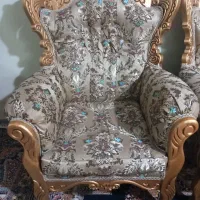 یک دست مبل ۷ نفره نیمه استیل