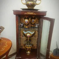 ظروف سورمه ای طلاکوب برجسته لیلی مجنون