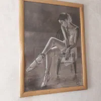 قاب نقاشی کار دست باله