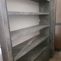 قفسه چوب و در ام دی اف کابینت|کتابخانه، شلف، قفسه‌های دیواری|مشهد, سراب|دیوار