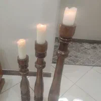شمعدان چوبی