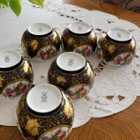 ست ۶ عددی کاسه کلکسیونی تزئین شده با طلای ۲۴ عیار