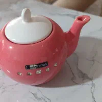 قوری چینی صورتی