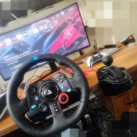 PS5 فوقالعاده تمیز + ۲دسته +فرمان G29 + دنده G29|کنسول، بازی ویدئویی و آنلاین|شاهرود, |دیوار