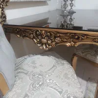 فروش فوری مبلمان استیل هفت نفره و میز ناهارخوری|مبلمان خانگی و میز عسلی|تهران, کامرانیه|دیوار