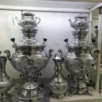 d3سماور گازیf برنجی ذغالی زغالی برقی استیل g5|سماور، چای‌ساز، قهوه‌ساز|اصفهان, دستگرده|دیوار