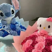 گل ربانی ساده و شاین ‌و دو رنگ زیر قیمت