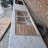 صفحه کابینت به همراه سینک و گاز