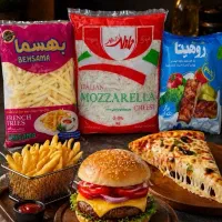 سوسیس  پنیر پیتزا انرژی زا چایی آبمیوه سیب زمینی