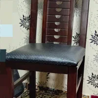 میز ناهارخوری 8 نفره چوب به همراه میز کامپیوتر