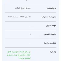 فروش حواله207طرح جوانی جمعیت