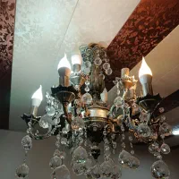 لوستر چدنی عالی و با کیفیت با لامپ  دو عدد|لوستر و چراغ آویز|خرمشهر, |دیوار