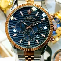 ساعت مچی مردانه رولکس  سه‌ موتوره استیل