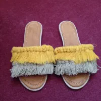 دمپایی مکرومه ..کار دست بسیار زیبا|کیف، کفش، کمربند|فردیس, فردیس|دیوار