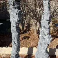 قاب آینه پاپیه ماشه طرح صخره