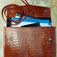 فولدر بگ چرم طبیعی|کیف، کفش، کمربند|کرج, مصباح|دیوار