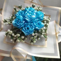 گل های روبانی زیبا