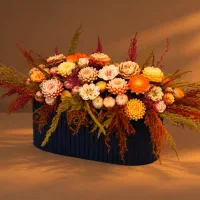 سبد گل شمعی