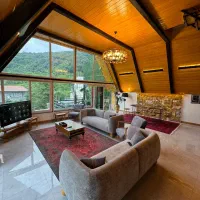 کلبه چهار خوابه با ویو جنگل و شهرو دریا|اجارهٔ کوتاهمدت ویلا و باغ|شیرود, |دیوار