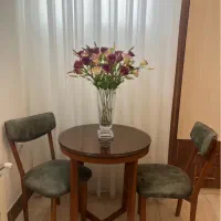 میزناهارخوری دونفره ۲ نفره جهیزیه چوبی میزنهارخوری|میز و صندلی غذاخوری|مشهد, صیاد شیرازی|دیوار