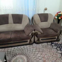 مبل راحتی ۹نفره با جلو مبلی و چهار عسلی