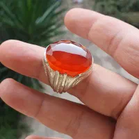 انگشتر عقیق دستساز تراش جواهری|جواهرات|گرگان, |دیوار