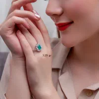 انگشتر زنانه نقره با تخفیف