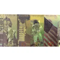 مجموعه 6عددی اسکناس دلار تزیینی کلکسیونی آب طلا|کلکسیون سکه، تمبر، اسکناس|کرج, شهرک بنفشه|دیوار