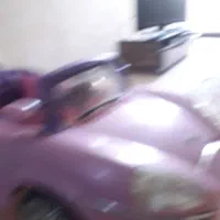 ماشین شارژری کودک صورتی
