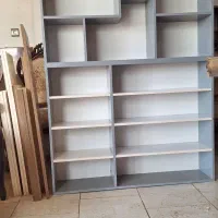 کتابخانه|کتابخانه، شلف، قفسه‌های دیواری|آذرشهر, |دیوار