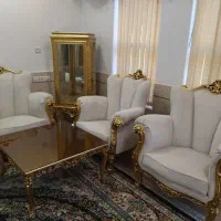 مبل استیل 7نفره، میز ناهار خوری 4نفره، ویترین|مبلمان خانگی و میز عسلی|اصفهان, شهرک کاوه|دیوار