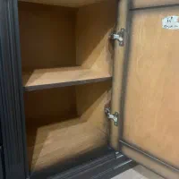 بوفه تمام چوب بزرگ کنسول‌دار، چراغدار|بوفه، ویترین، کنسول|اهواز, شهرک نفت|دیوار